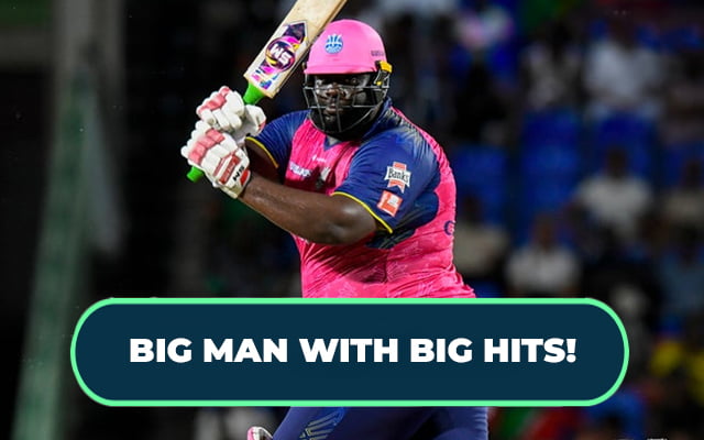 WATCH Rahkeem Cornwall Smashes Massive Sixes Against St Kitts And