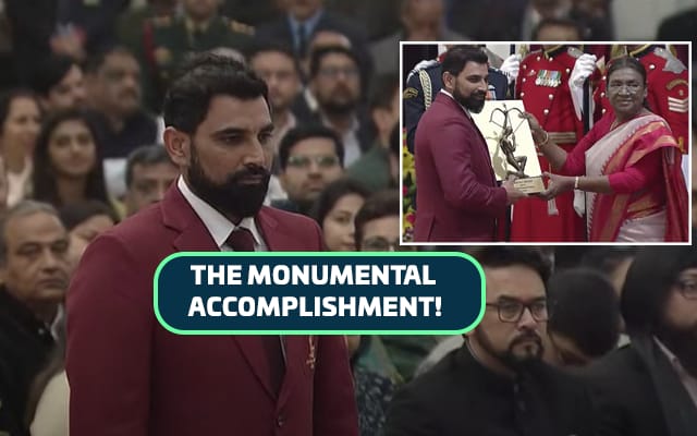 Watch Mohammed Shami Receives Prestigious Arjuna Award As President