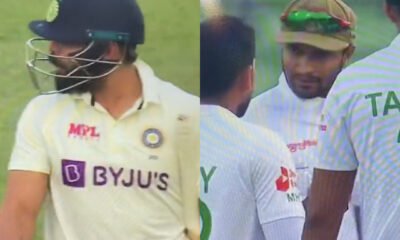 Watch: Virat Kohli fired up after conceding his wicket, exchanges words with Taijul Islam on the way back