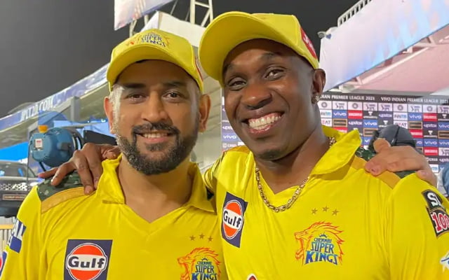 Dwayne Bravo and MS Dhoni, Chennai