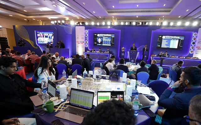 Indian T20 League Auction Room