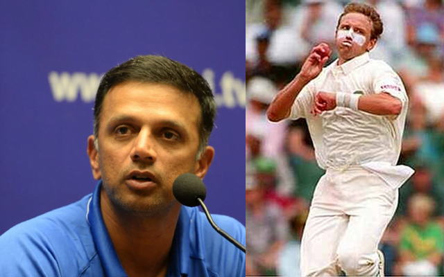 Rahul Dravid (left) and Allan Donald (right)