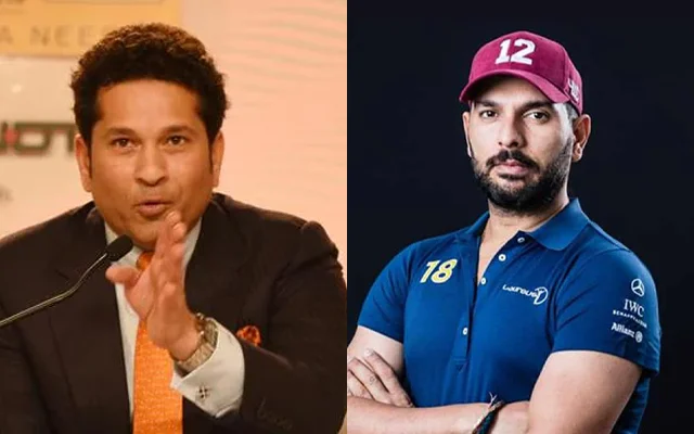Sachin Tendulkar (left) and Yuvraj Singh (righ)