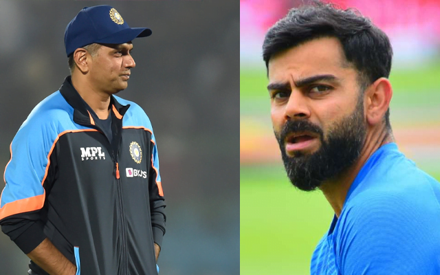 Virat Kohli and Rahul Dravid