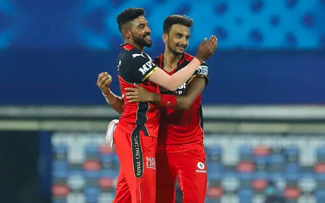 Mohammed Siraj and Harshal Patel