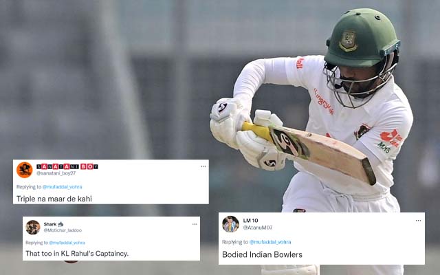 Fans react as Mominul Haque ends run drought with fighting 50 against India