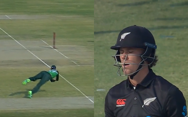 Agha Salman (left) and Finn Allen (right)