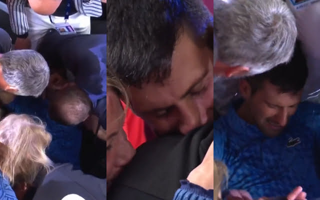 Watch: Novak Djokovic gets emotional after winning his 10th Australian Open title, breaks down in tears with his team