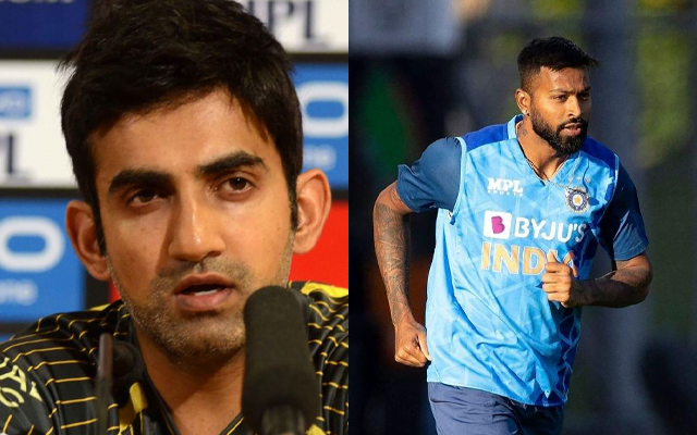 Gautam Gambhir and Hardik Pandya