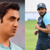 Gautam Gambhir (left) and Prithvi Shaw (right)