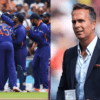 Indian Cricket Team (left) and Michael Vaughan (right)