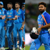 Indian Cricket Team (left) and Rishabh Pant (right)