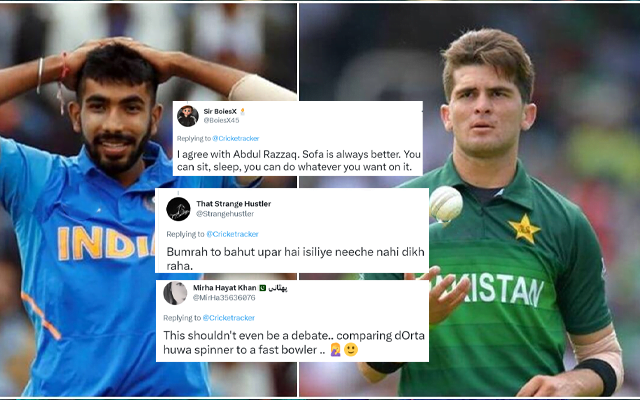 Jasprit Bumrah (left) and Shaheen Afridi (right)