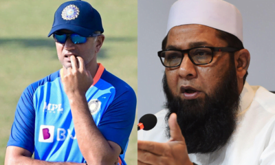 Rahul Dravid (left) and Inzamam-Ul-Haq (right)