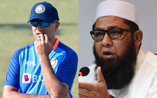 Rahul Dravid (left) and Inzamam-Ul-Haq (right)
