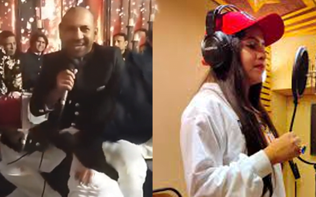 Sarfaraz Ahmed (left) and Dhinchak Pooja (right)