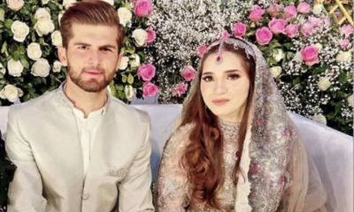 Shaheen Afridi with his wife