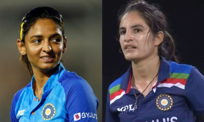 Harmanpreet Kaur (left) and Renuka Thakur (right)