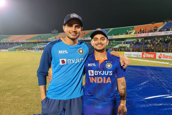 Shubhman Gill with Ishan Kishan