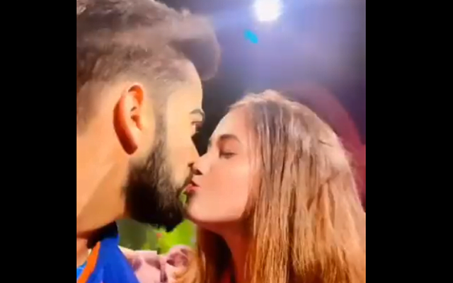 Watch Bizarre Incident Sees A Girl Kiss Virat Kohlis Wax Statue At