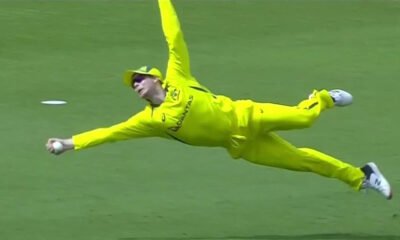 Steve Smith's flying catch