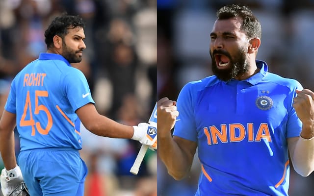 Rohit Sharma and Mohammed Shami