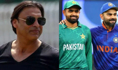 Shoaib Akhtar (left) and Babar Azam-Virat Kohli (right)