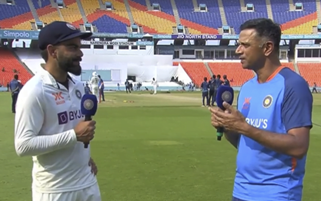 Virat Kohli and Rahul Dravid