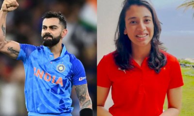 Virat Kohli (left) and Smriti Mandhana (right)