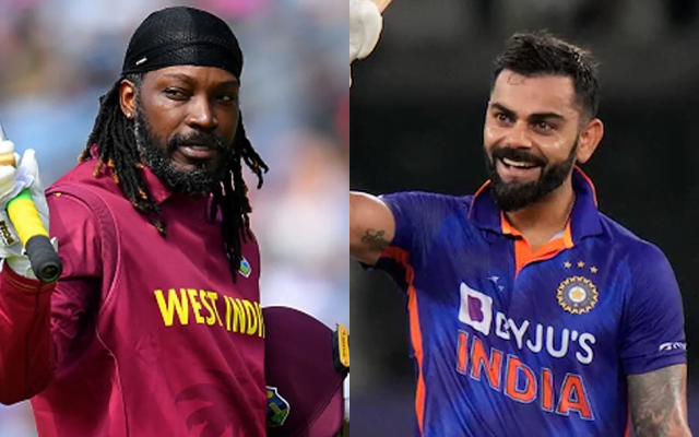 Chris Gayle and Virat Kohli