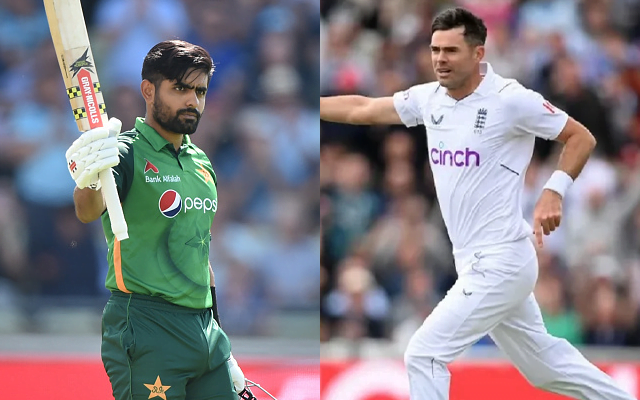 James Anderson and Babar Azam