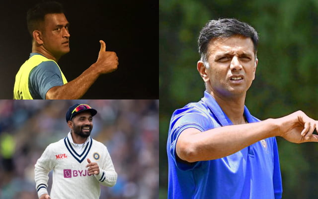 MS Dhoni, Ajinkya Rahane, Rahul Dravid