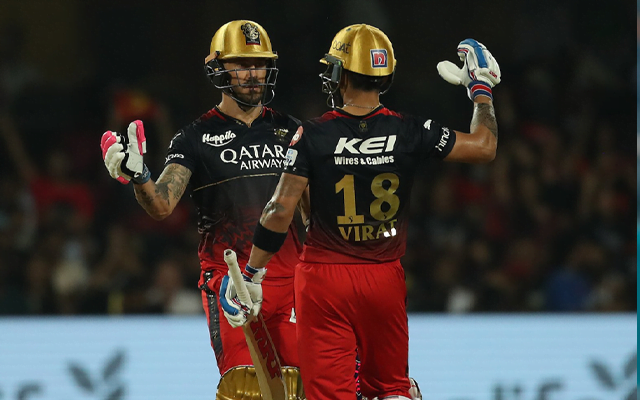 Virat Kohli and Faf du Plessis