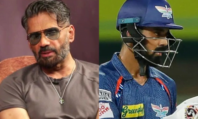 Suniel Shetty and KL Rahul (Source - Twitter)