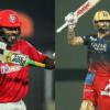 Chris Gayle and Virat Kohli