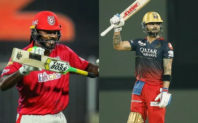 Chris Gayle and Virat Kohli
