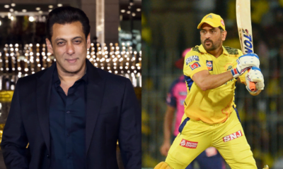 Salman Khan and Mahendra Singh Dhoni