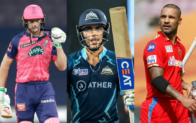 Jos Buttler, Shubman Gill and Shikhar Dhawan (Source - Twitter)