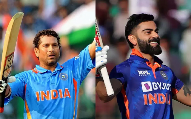 Sachin Tendulkar and Virat Kohli
