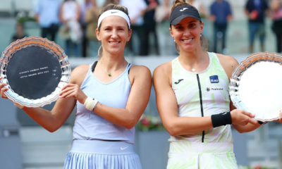 Beatriz Haddad Maia and Victoria Azarenka