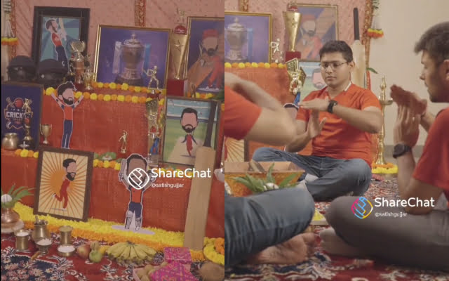 RCB fans conduct victory havan