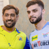 MS Dhoni and Naveen-Ul-Haq