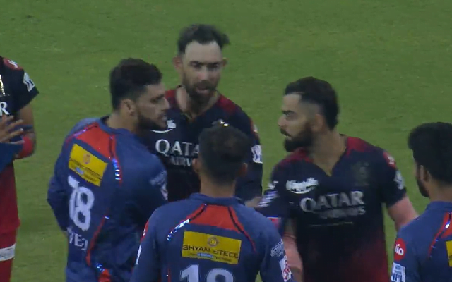 Naveen Ul-Haq and Virat Kohli