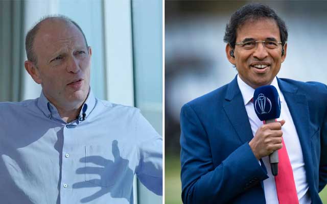 Peter Drury and Harsha Bhogle