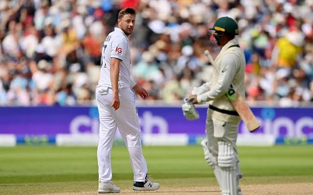 Ollie Robinson after dismissing Usman Khawaja