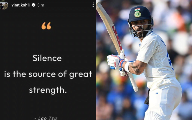Virat Kohli's insta story