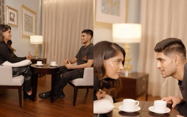 Niharika NM and Shubman Gill