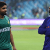 Babar Azam with Virat Kohli