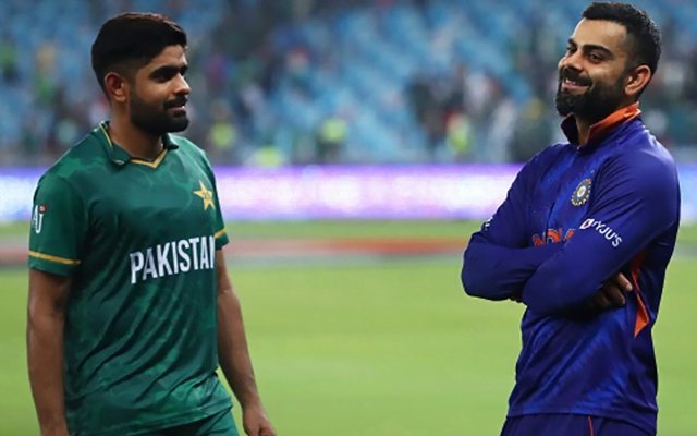 Babar Azam with Virat Kohli