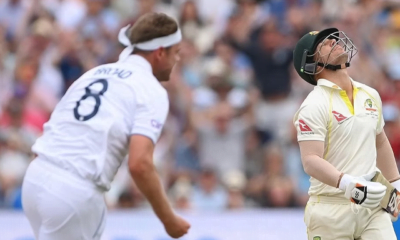 Stuart Broad and David Warner